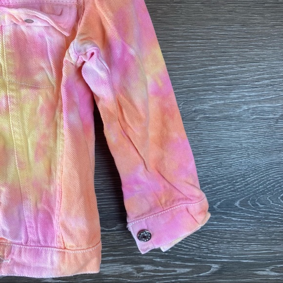 Tie dye girls boutique denim jacket NEW - Picture 3 of 5
